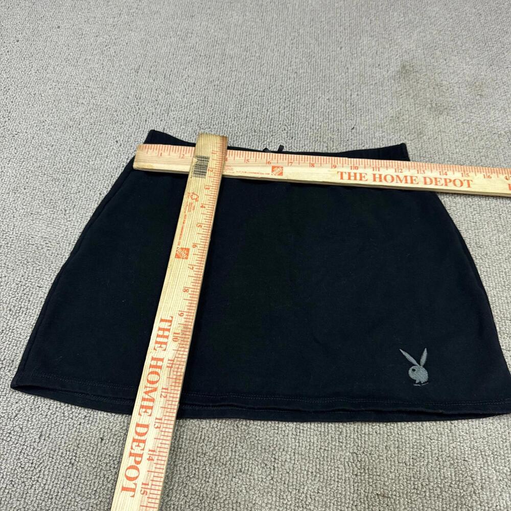 Playboy By PacSun Skirt Black Mini Elastic Waist Women’s Size XS - Picture 5 of 11